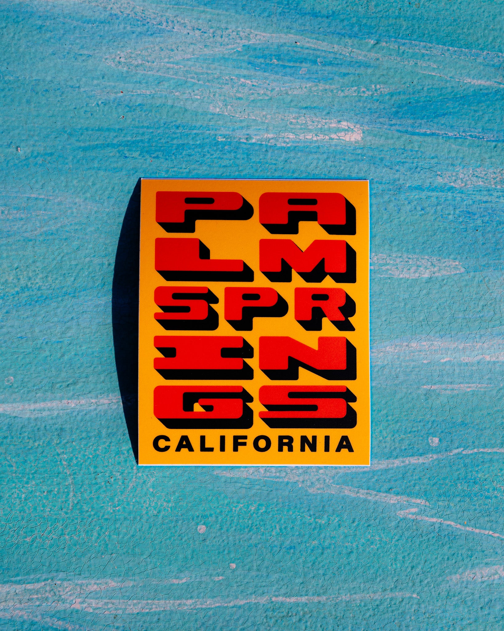 Block Print Sticker Palm Springs Block Print Sticker – Windmill City Super #1